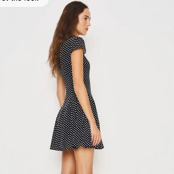 Maven Mini Dress in Caviar Dot - Picture 2 of 3